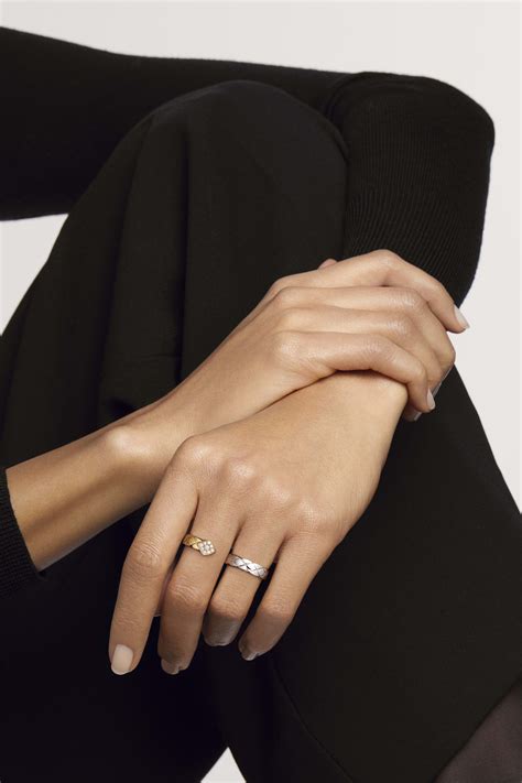 chanel two finger ring|chanel rings white gold.